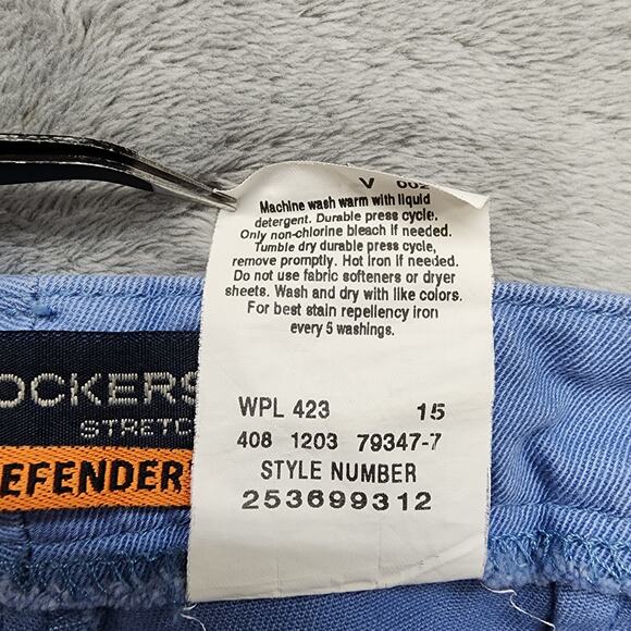 Dockers Pants Womens 12 Blue High Rise Crop Ankle Stretch Cotton Stain Defender - Picture 7 of 12